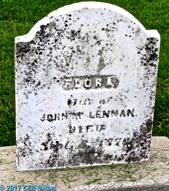Photo of headstones/Flora McLennan hdstn 1870 St. Andrews